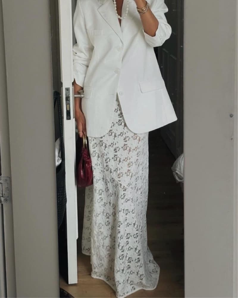 DISSH White Lace Skirt - Image 3