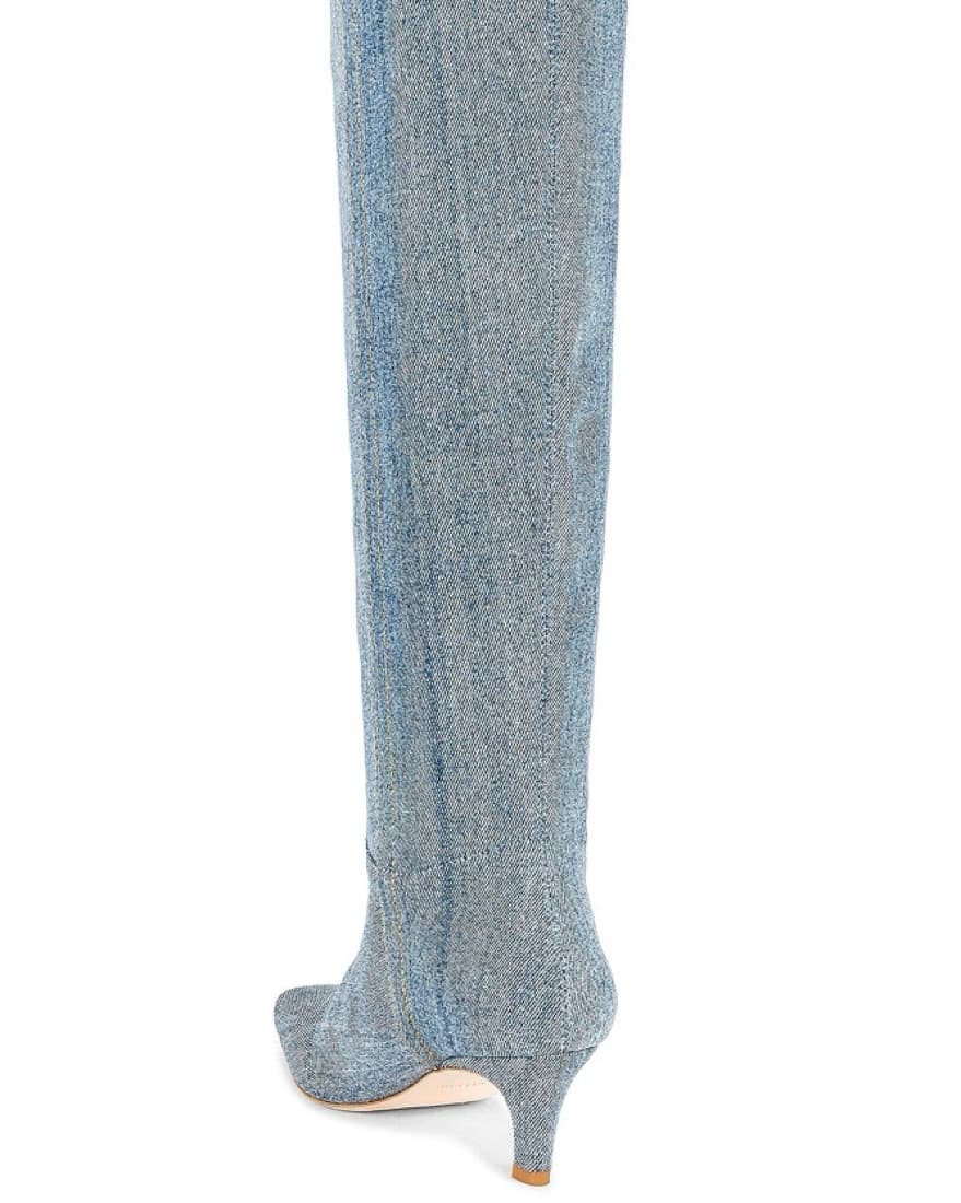 GRLFRND Denim Knee-High Boots - Image 2