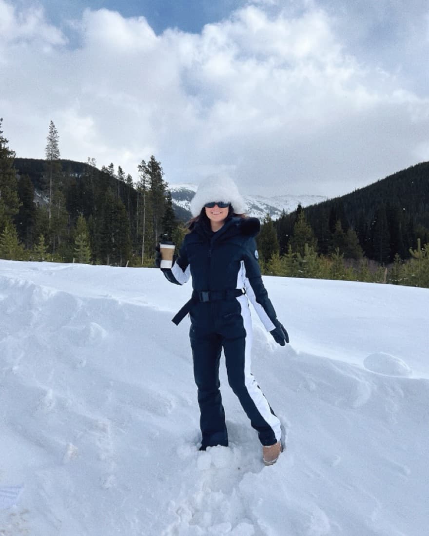 Slimming Colorblock Ski Suit - Image 2