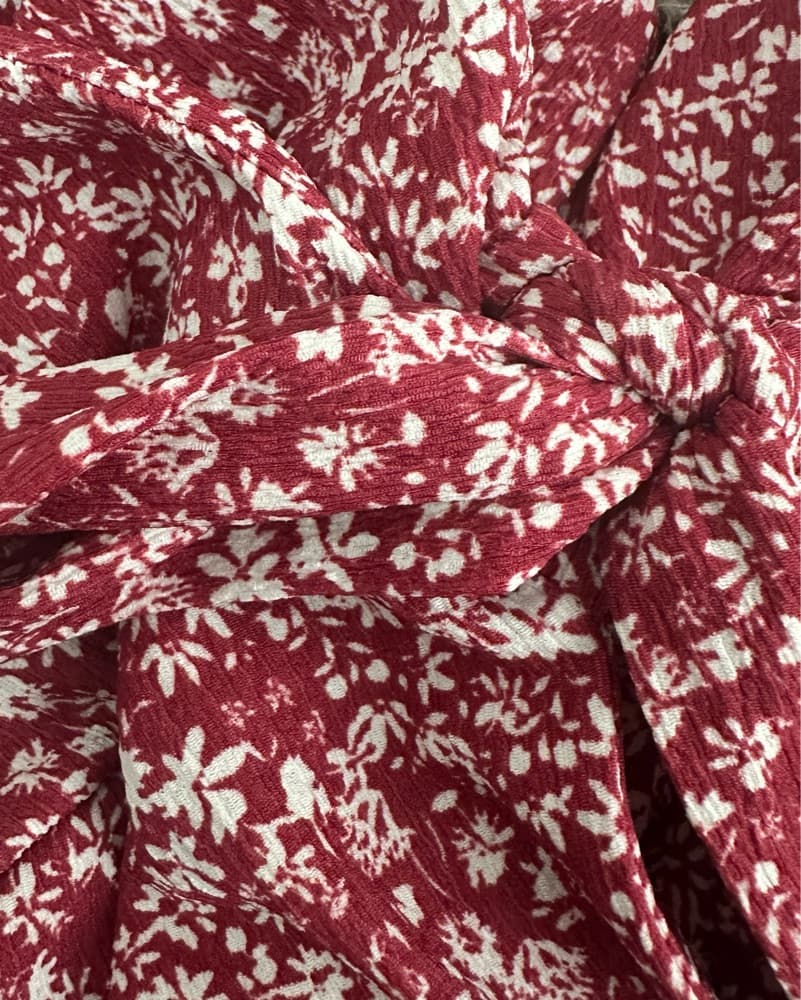 Mango Red Floral Dress - Image 4