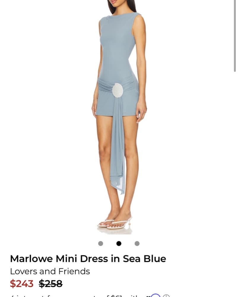 Pale Blue Lovers And Friends Mini Dress - Image 2