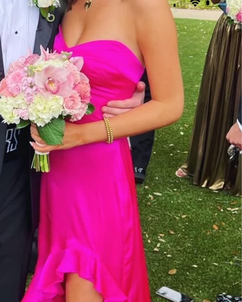 Amanda Uprichard Hot Pink Dress - Image 1