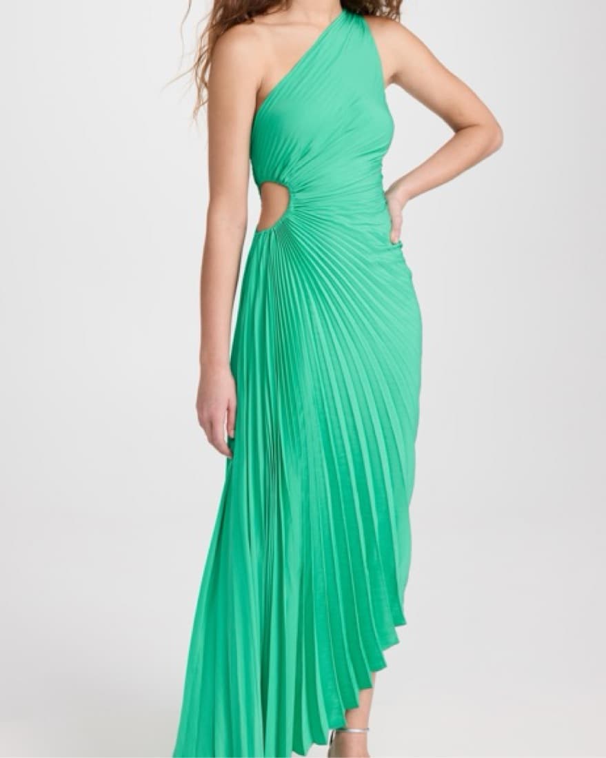 A.L.C. Delfina Dress Deep Mint - Image 1
