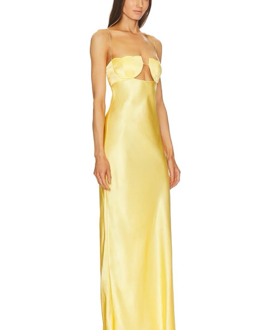 Tulip Dress In Yellow - Image 5