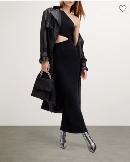 All Saints One Shoulder Dress - Image 1