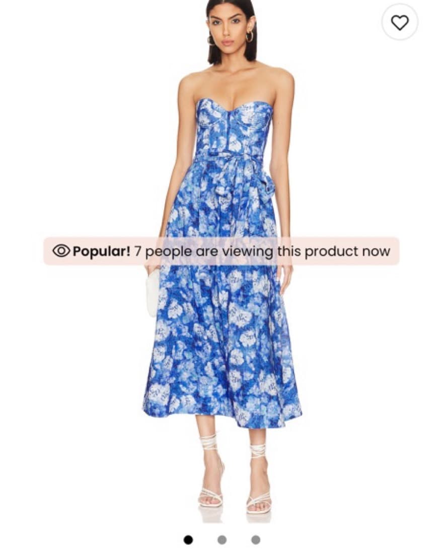 Bardot Floral Midi Dress - Image 1