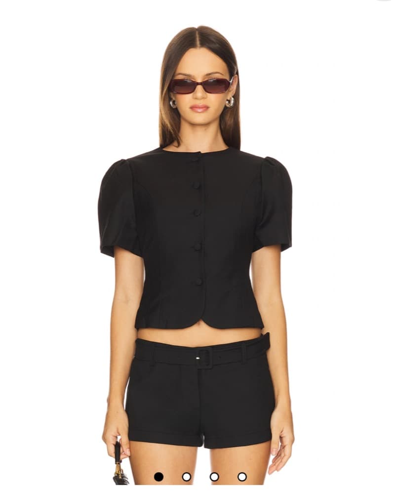 Black Chic Top Short Set  - Image 4