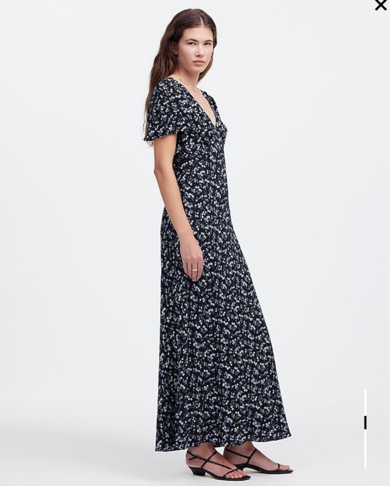 Madewell Flutter Sleeve Maxi Dress - Image 5