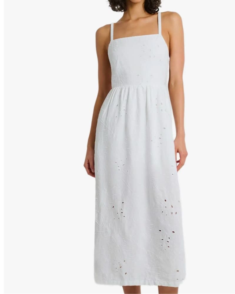 ONIA Air Linen Straight Neck Maxi Dress - Image 2