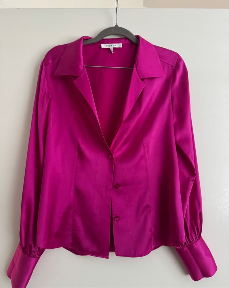 Frame Magenta Femme Skirt Blouse Set - Image 3