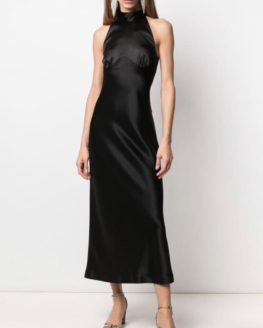 Galvan London Black Silk dress - Image 1