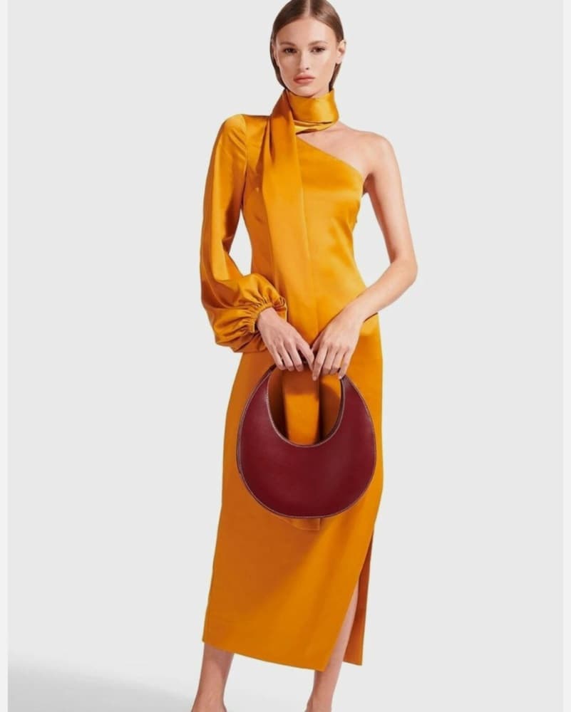 STAUD Farrah One Shoulder Dress  - Image 1