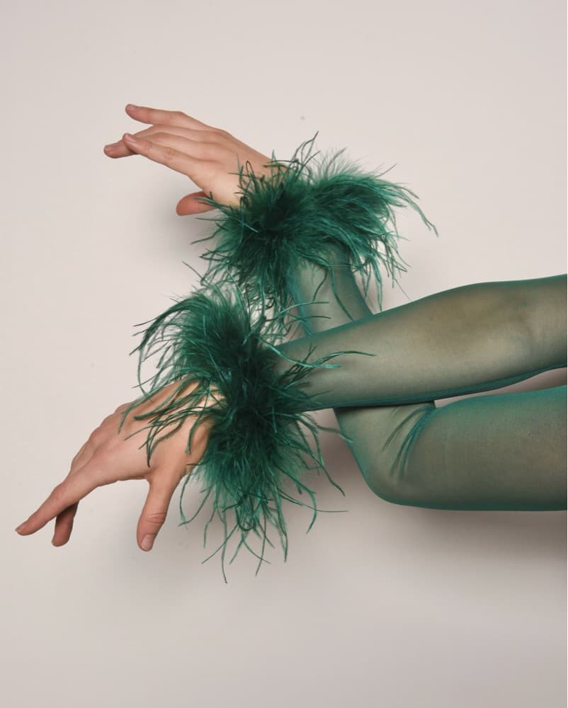 Green Feather Cuff - Image 4