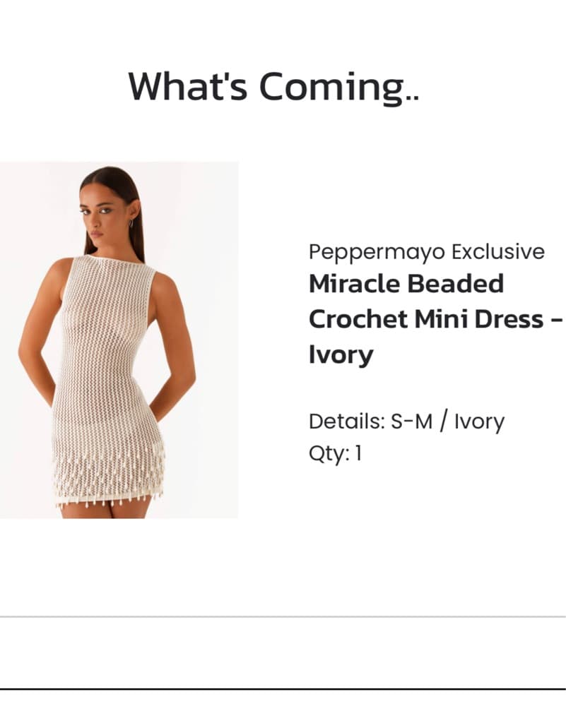 Beaded crochet dress from Peppermayo - Image 2