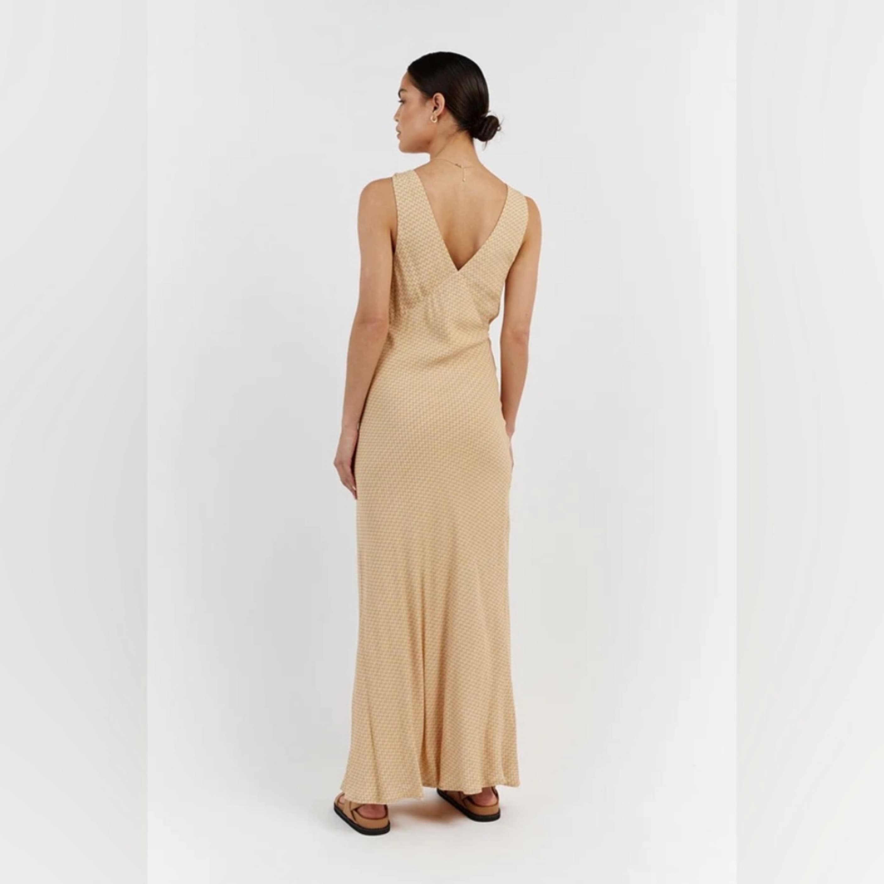 Dissh Julien Straw Geo Slip Dress - Image 3