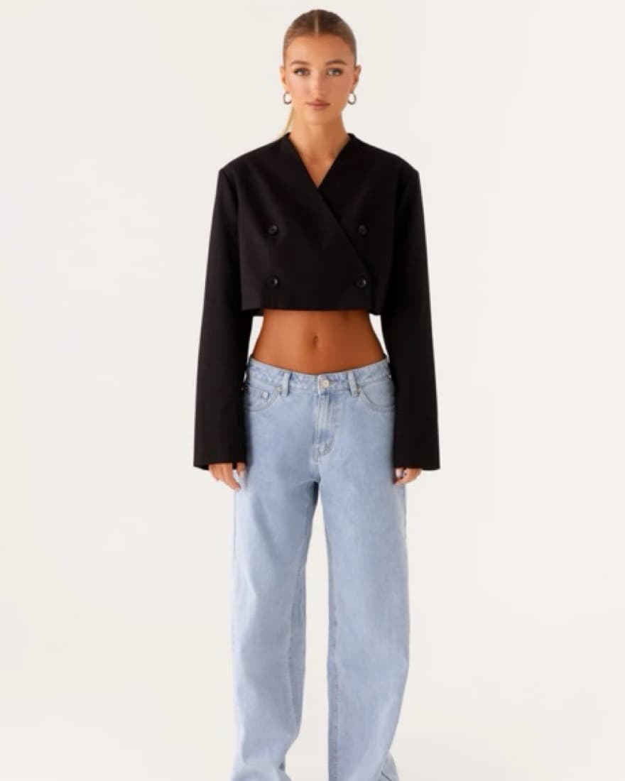 Cropped Blazer - Image 3