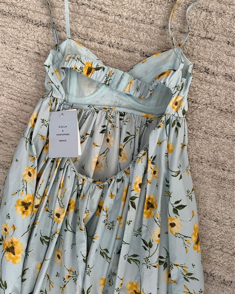 Aqua X Kristopher Brock Floral Maxi - Image 3