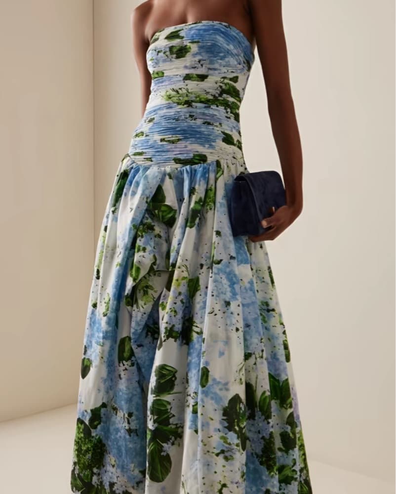 AJE behold Maxi Dress | Hydgrengea Print - Image 2