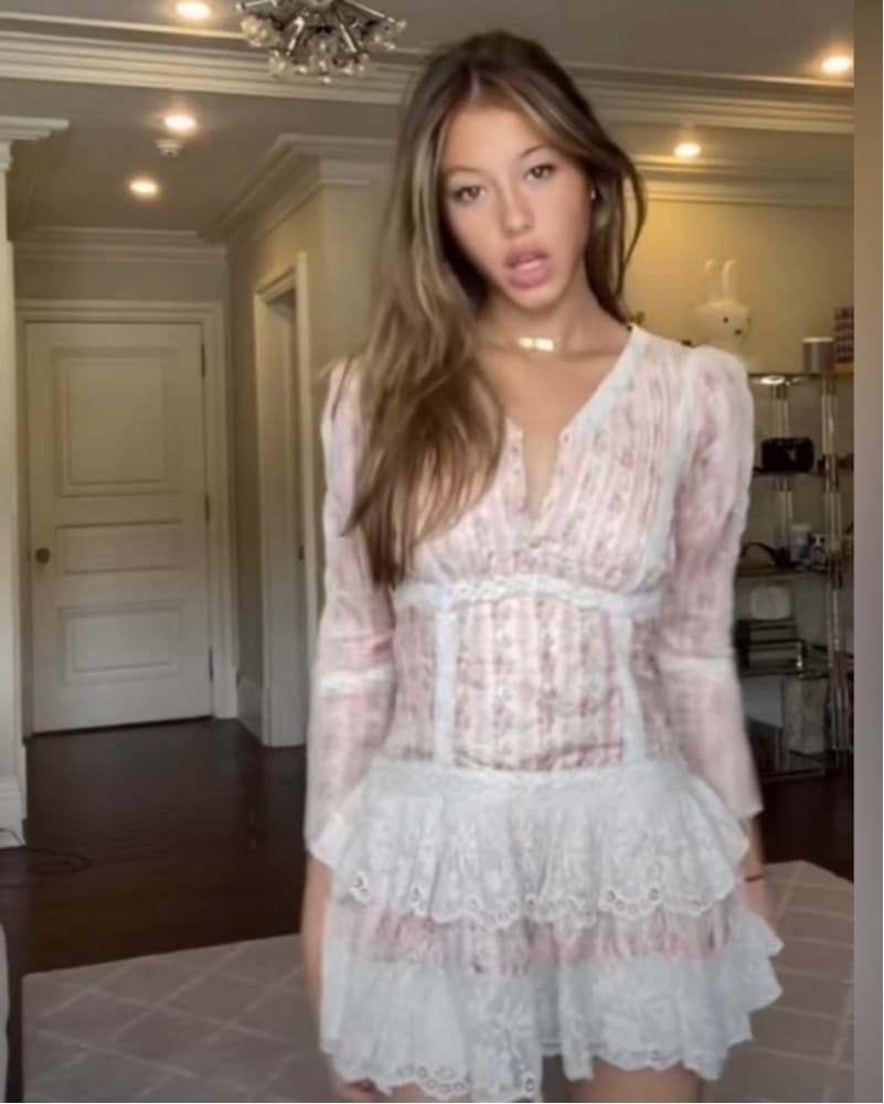 LoveShackFancy Pirelle Dress in Pink - Image 2