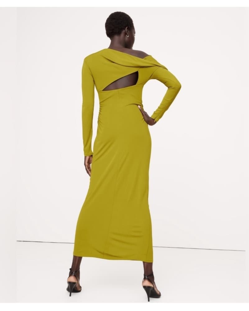 Banana Republic Chartreuse Dress - Image 2