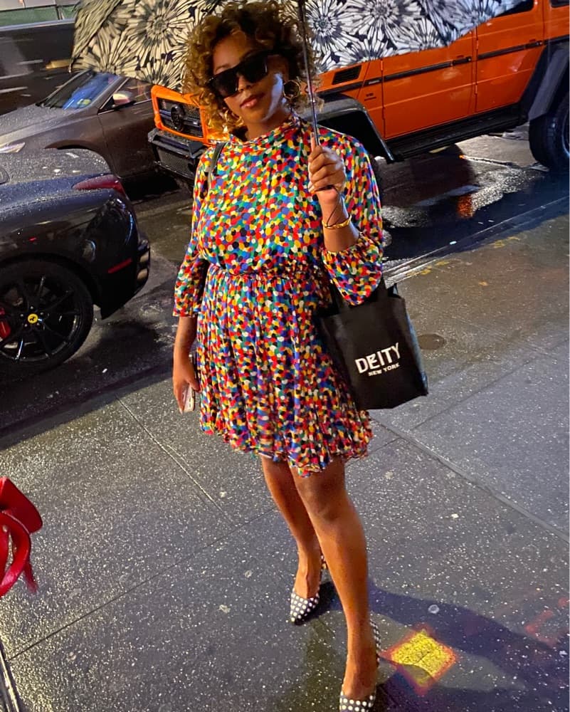 Rainbow Polka Dot Rhode Dress - Image 2
