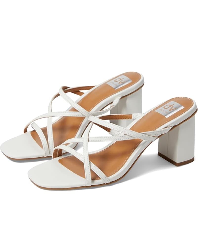 Dolce Vita White Block Heels - Image 1