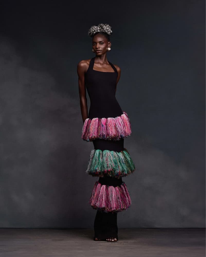 Fringe Knit Multicolored Dika Dress  - Image 2