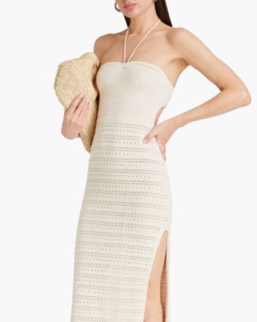 BA&SH Cutout Halterneck Midi Dress - Image 1