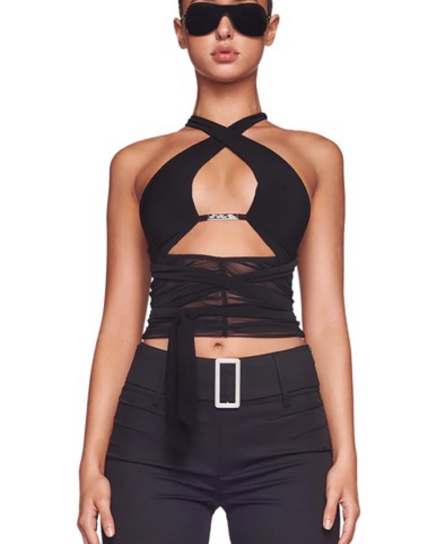IAMGIA XIA TOP - BLACK - Image 4