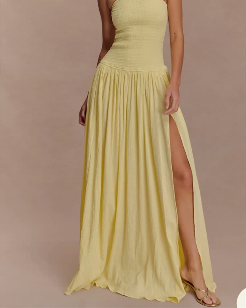 Yellow Meshki Flowy Dress - Image 2