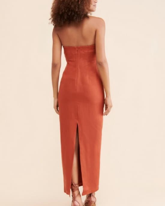 Chic Strapless Maxi Dress - Image 3