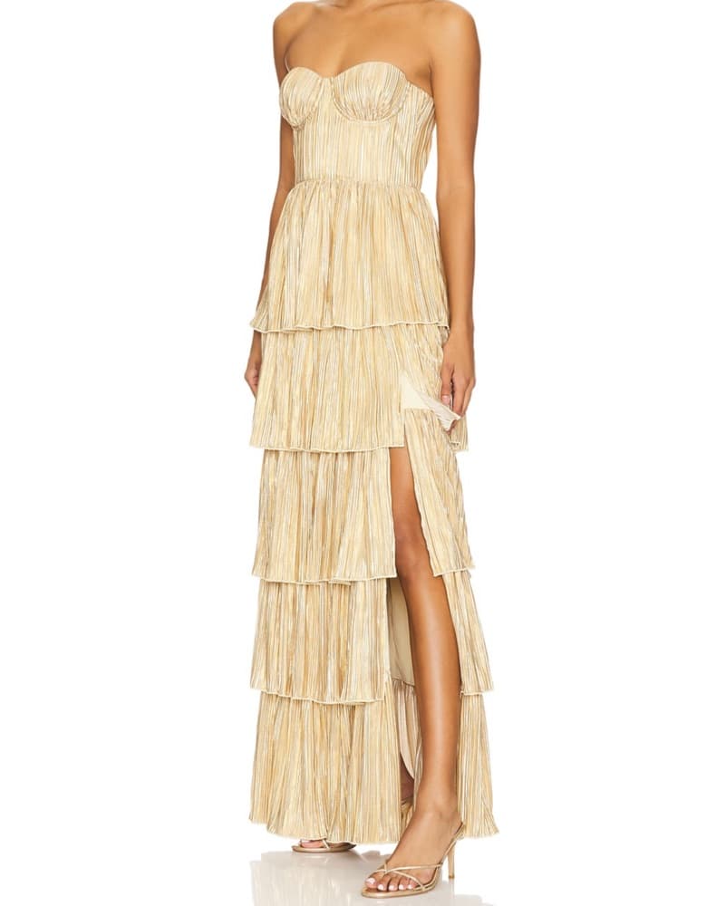 Hattie Gown In Gold - Image 1