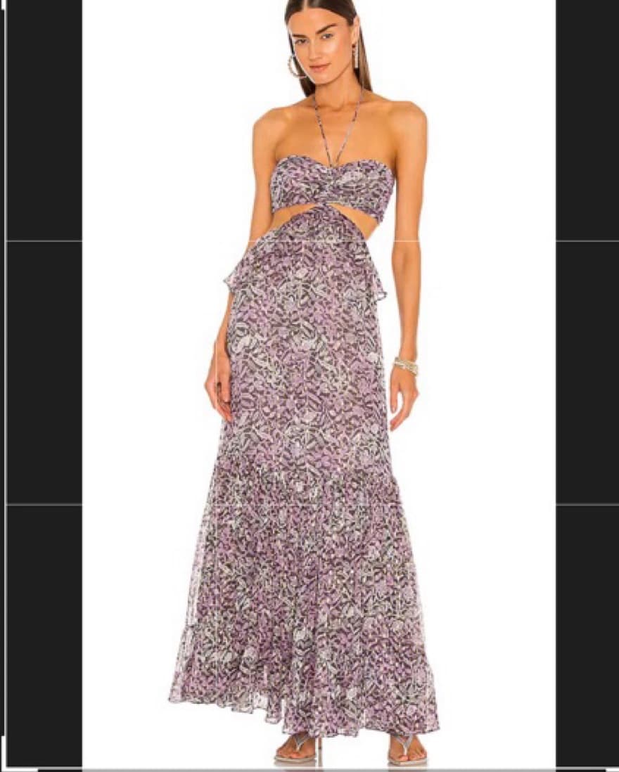 Rococo Sand Flowy Maxi Dress - Image 4