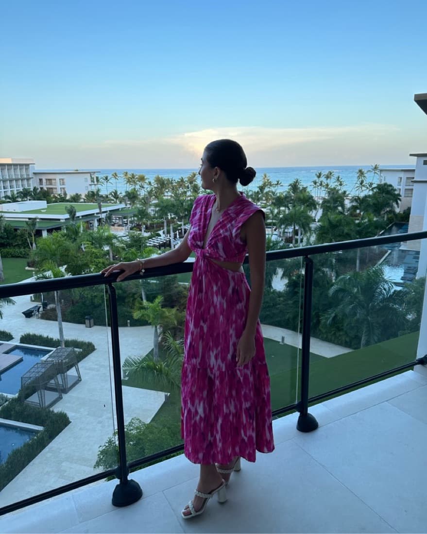 Pink Tie Dye Dress - Image 2