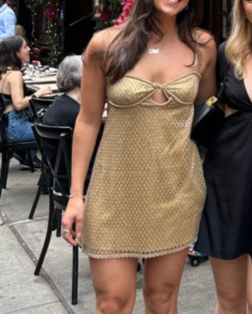 For Love & Lemons Glitter Slip Dress - Image 2