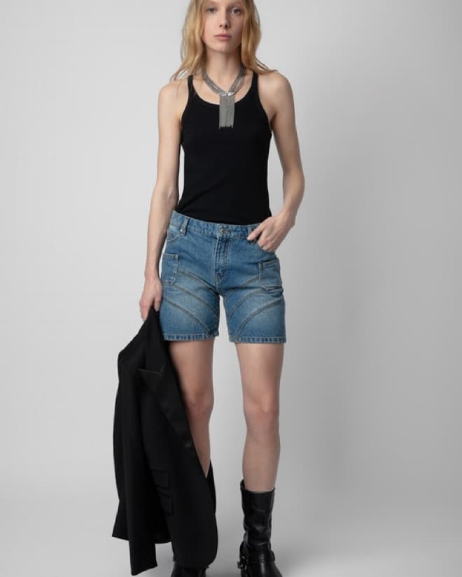 Zadig&Voltaire long denim  shorts - Image 1