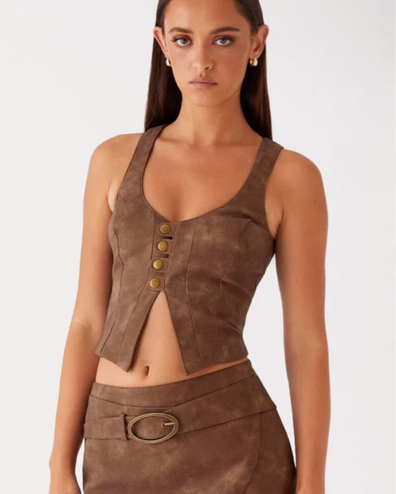 Brown Peppermayo Top - Image 1