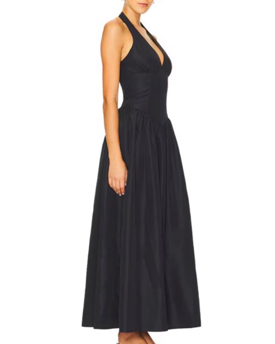 Black Halter Dress - Image 2
