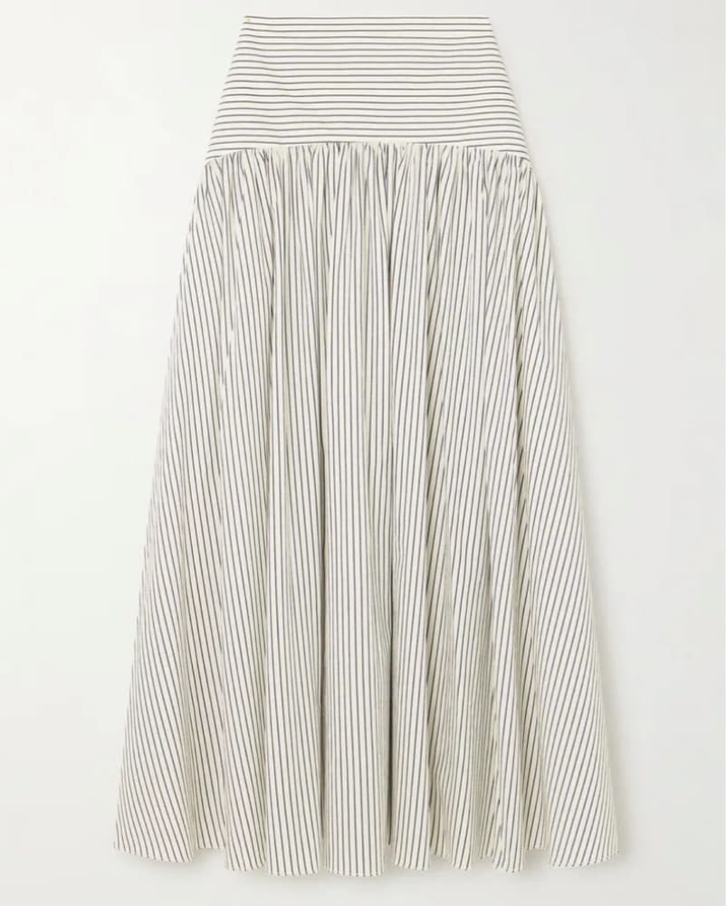 Staud Procida Stripe Maxi Skirt  - Image 3