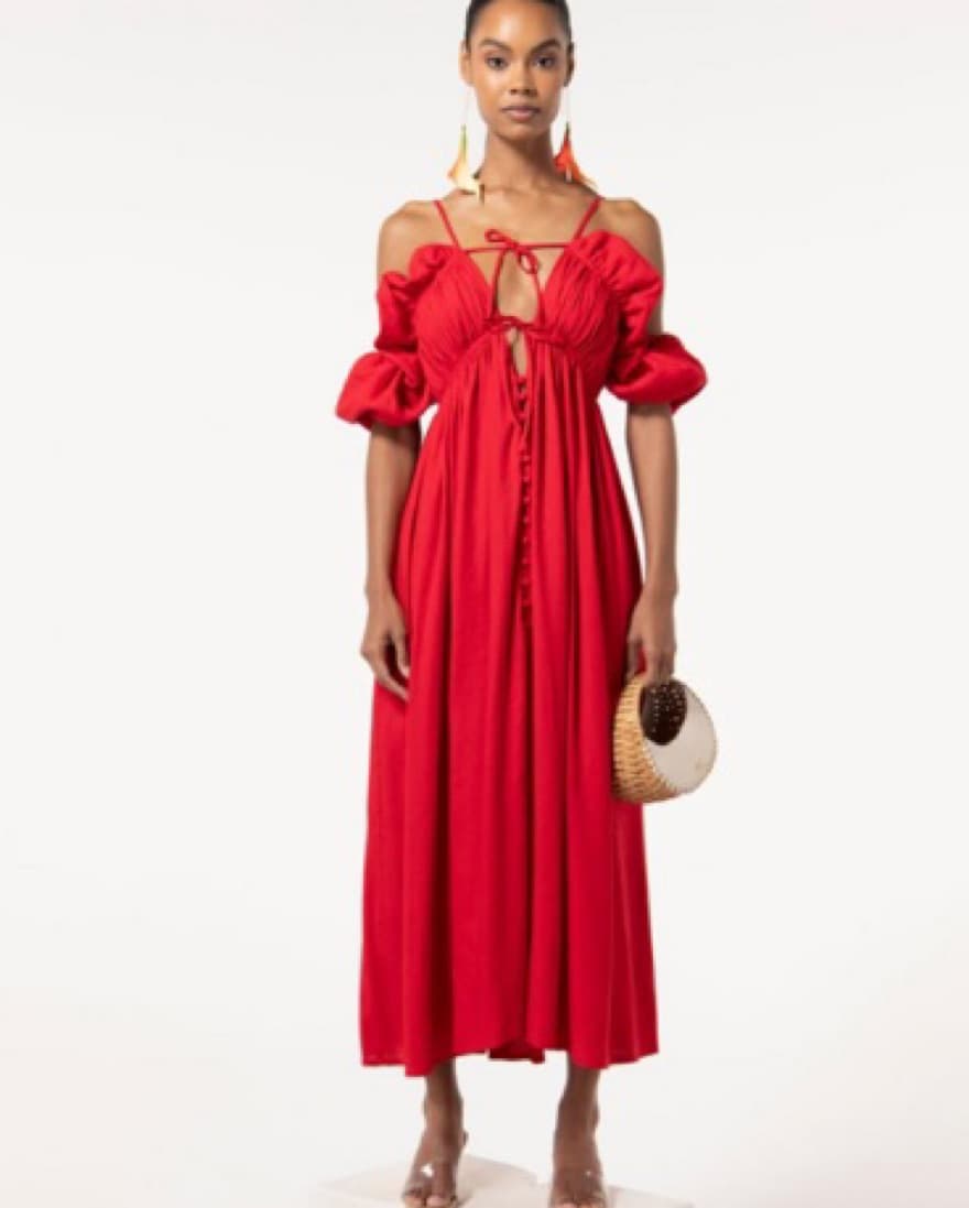 Cult Gaia Starla Linen Dress - Image 1