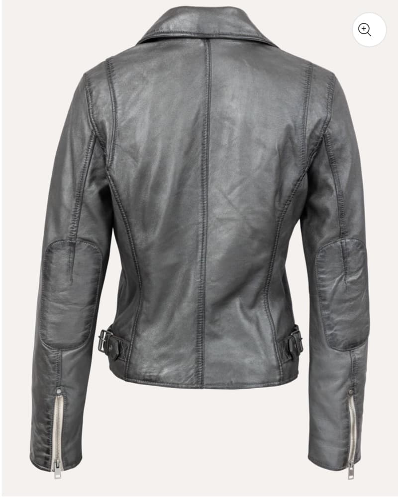 Mauritius Sofia Leather Jacket Gunmetal  - Image 4