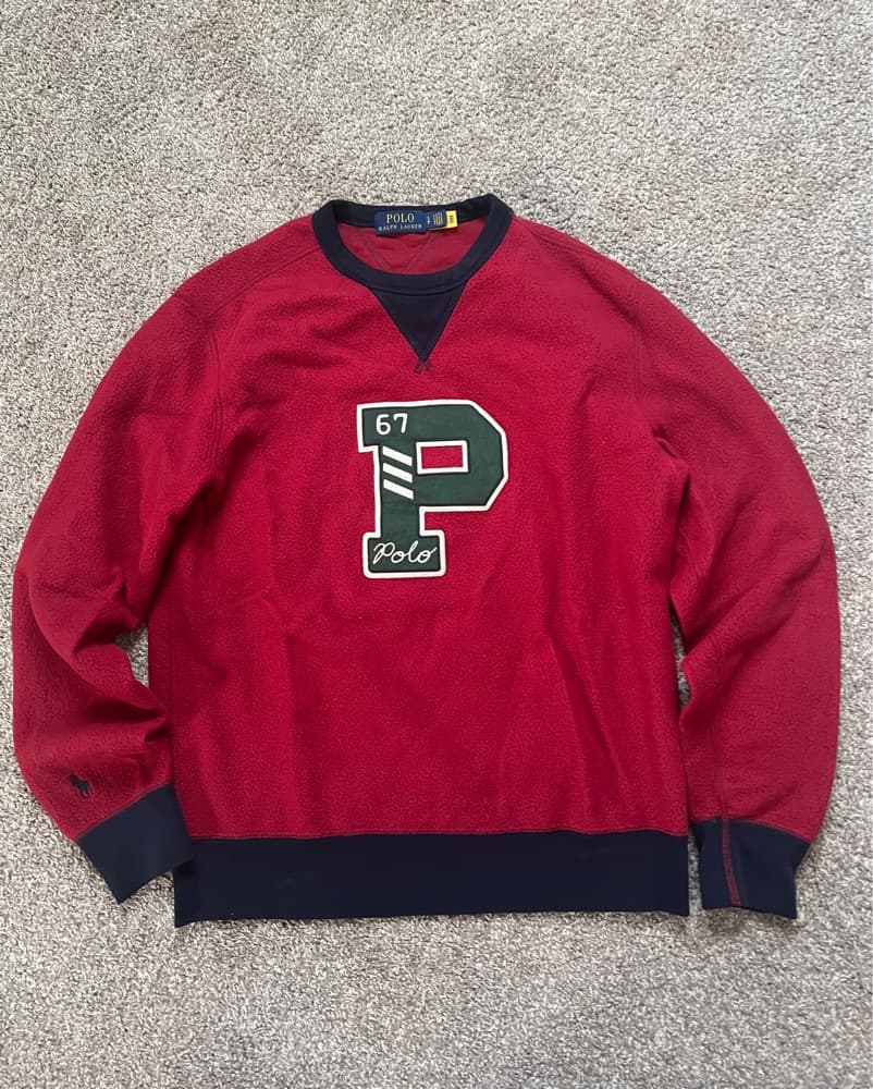 Polo Logo Sweatshirt in Red - Image 1