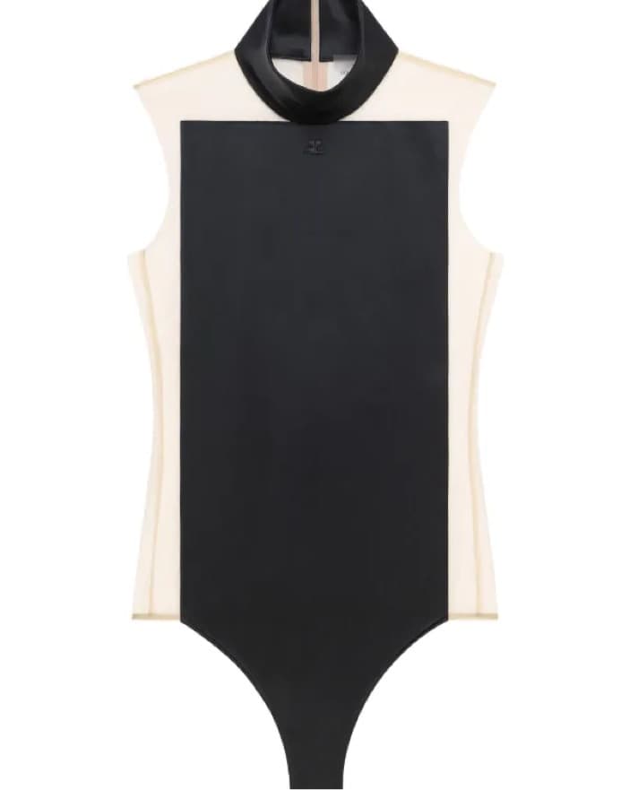 Courrèges Illusion Backless Bodysuit Top - Image 3