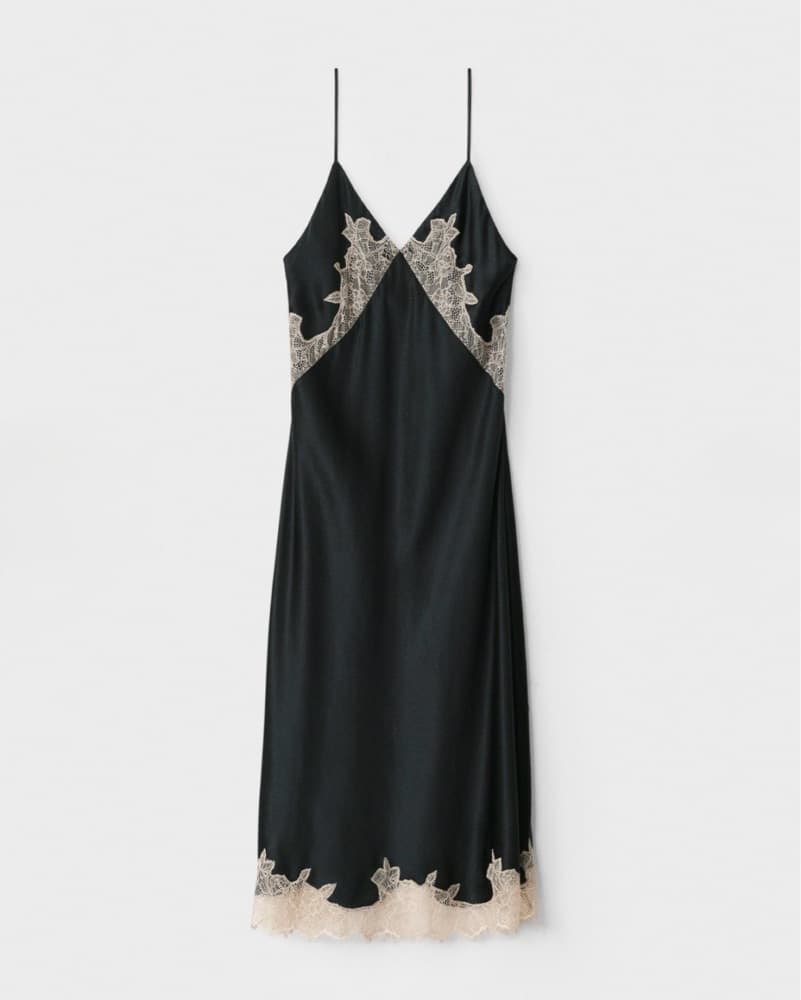 Rag & Bone Black Lace Slip Dress  - Image 2