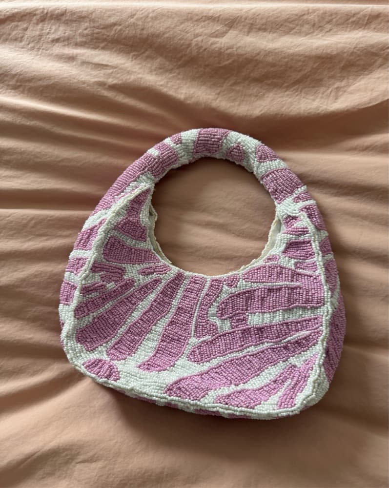 Handcrafted Beaded Boho Sling Bag - Image 3