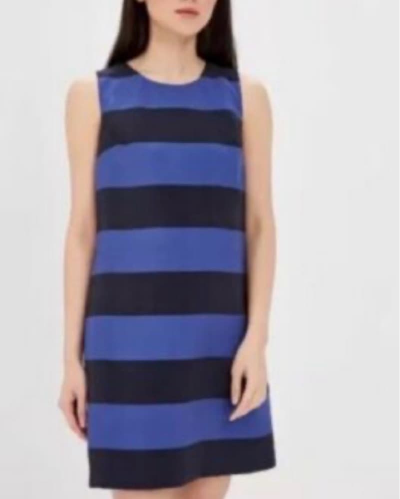 Striped Sleeveless Banana Republic Dress - Image 1
