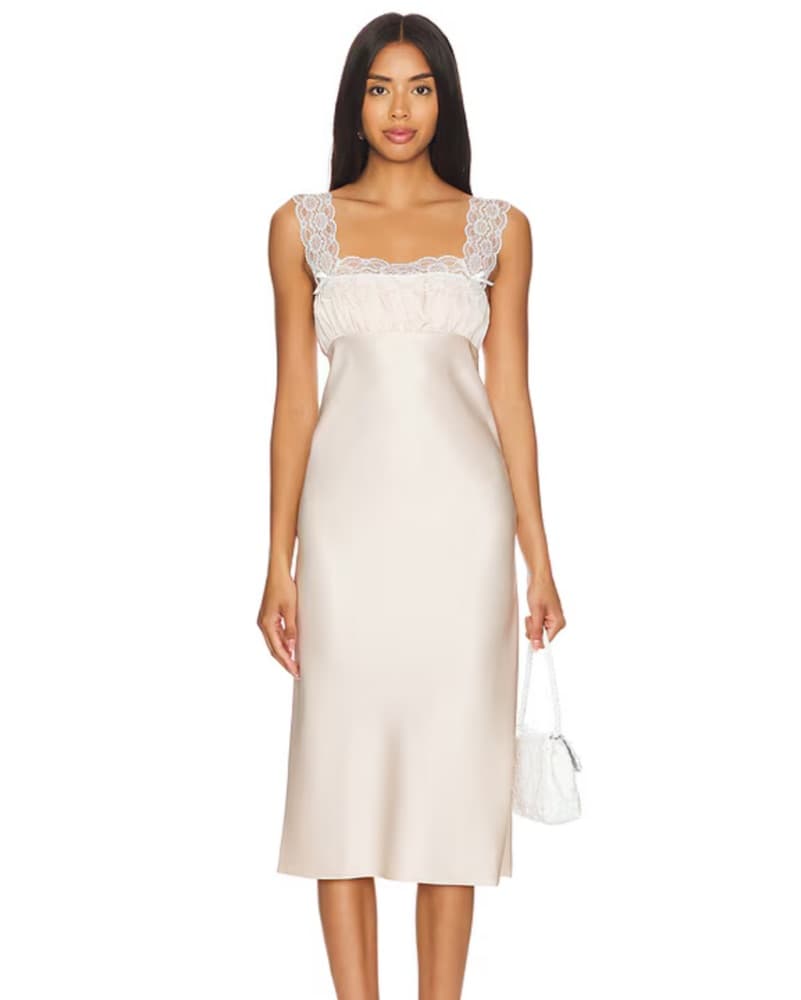 Lorna Midi Dress in Blush - Image 1