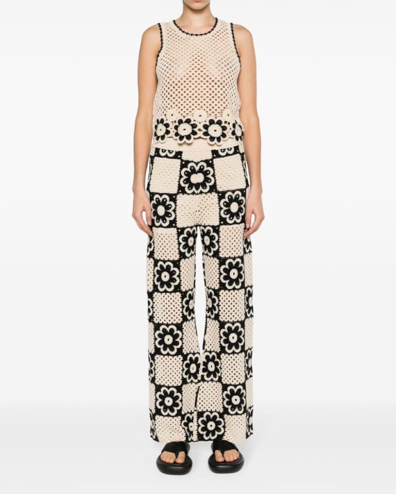 Sandro Crochet Floral Matching Set - Image 2
