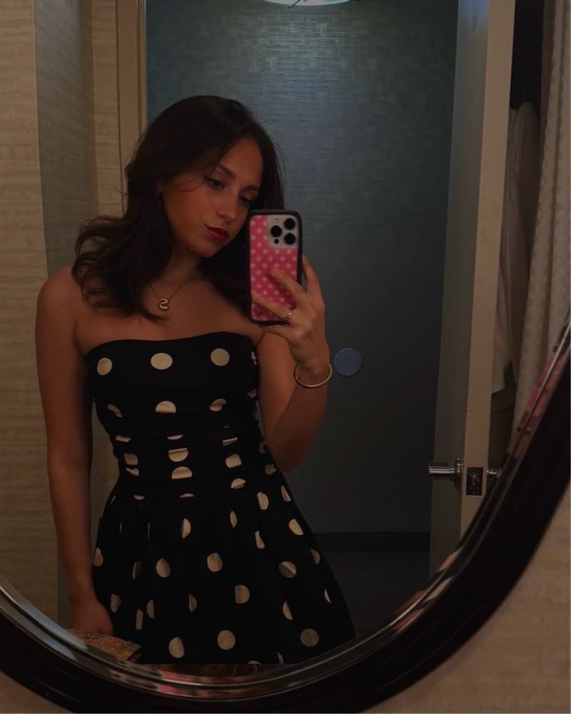 Reformation Cleo Dress - Polka Dots - Image 1