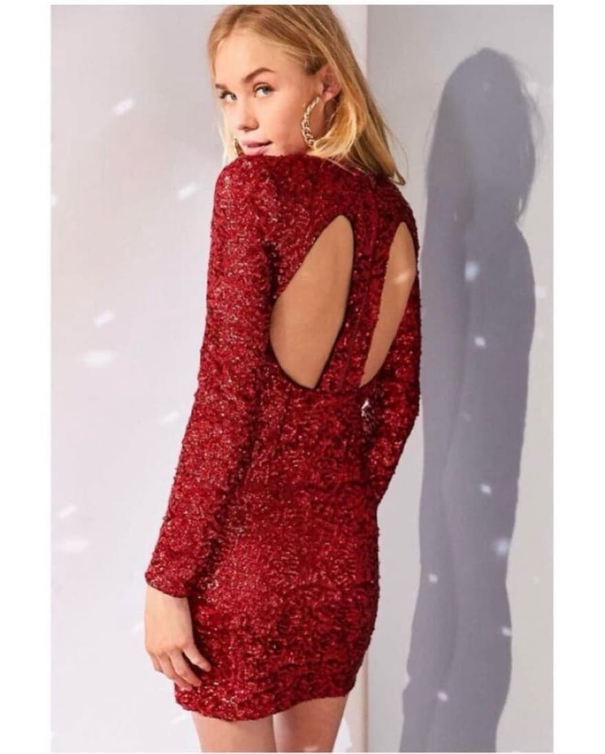 Red Sequin Dress - Image 1